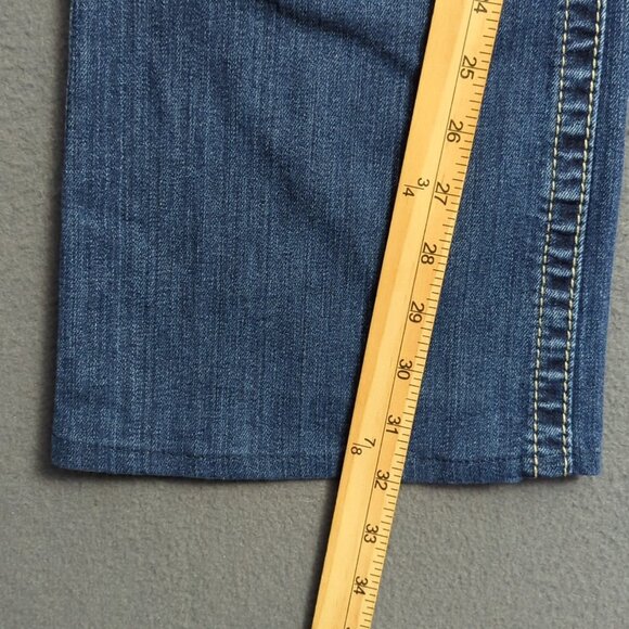 Ariat Jeans Women's 32L Blue Ruby Boot Cut Western Denim Cowgirl Rodeo Hemmed - Picture 11 of 16